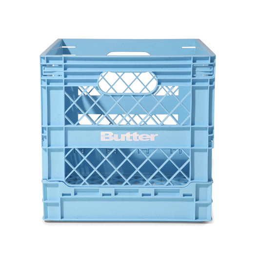 Collapsible Record Crate - Sky Blue