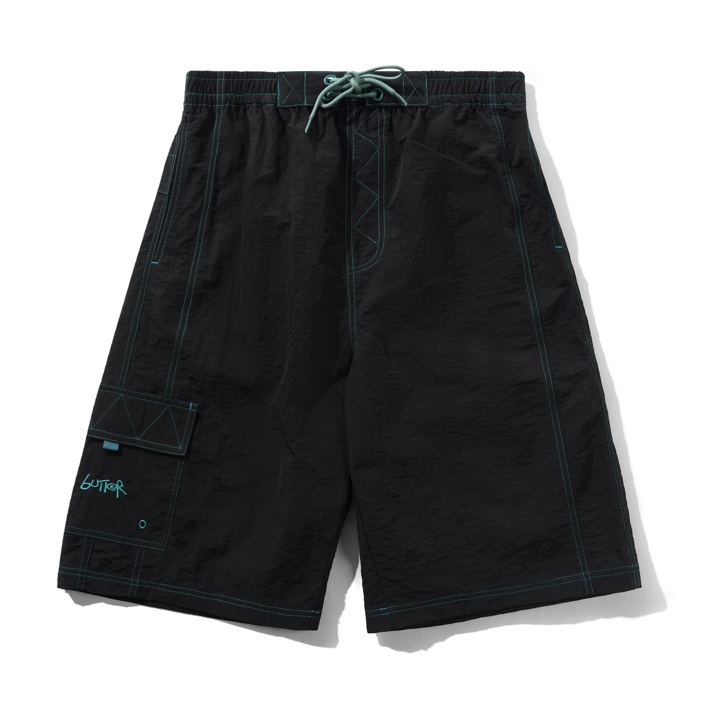 Contrast Boardshorts - Black