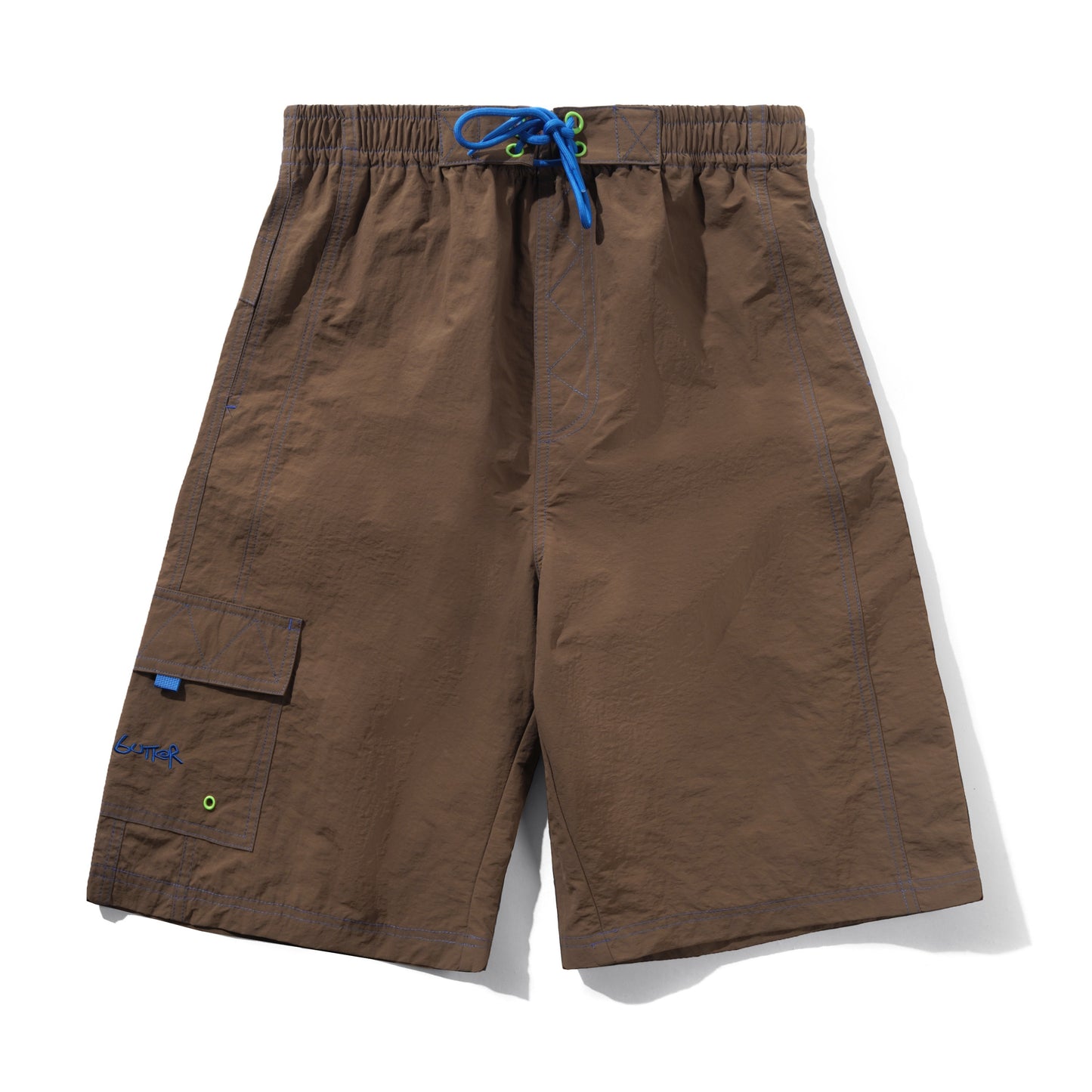 Contrast Boardshorts - Brown