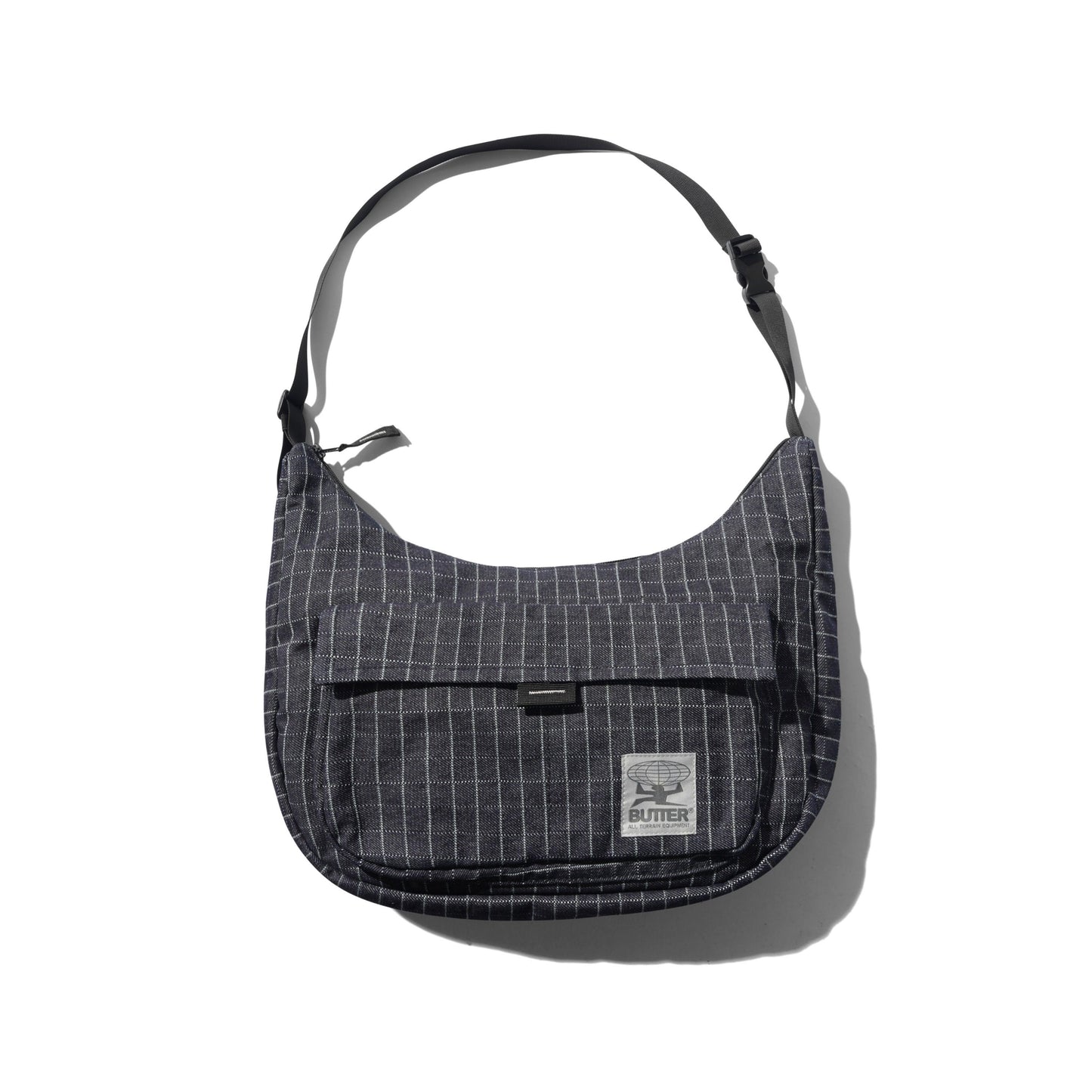 Crossbody Bag - Grid Denim
