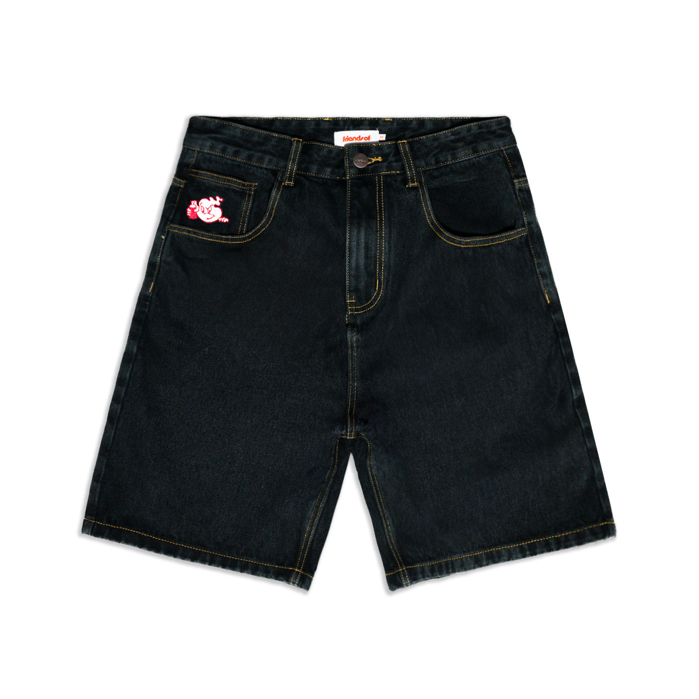 Friends Of 'Ghost' Denim Short - Washed Black