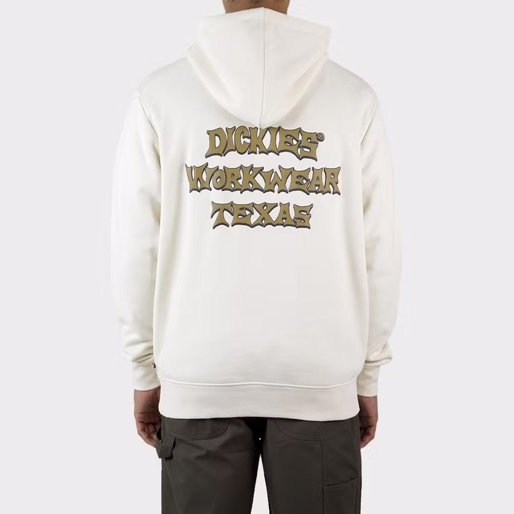 Workwear Oversized Fit Hoodie - Bone