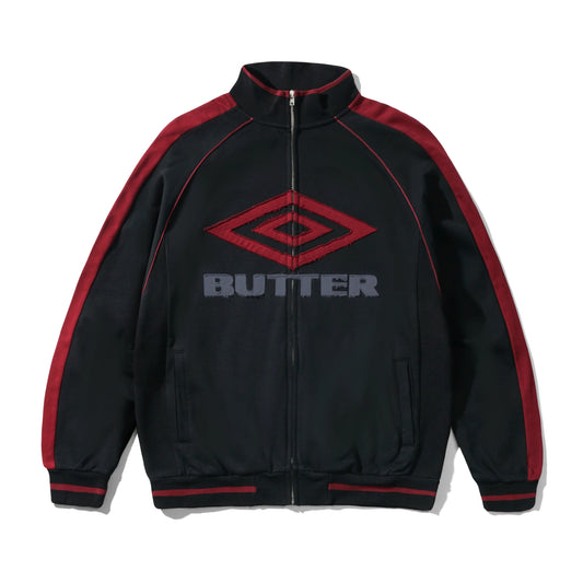 Diamond Fleece Zip-Thru Jacket - Black