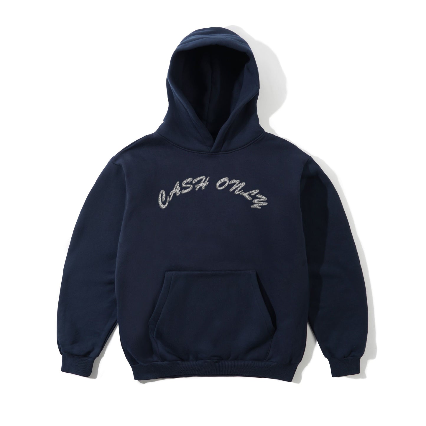 Diamond Plate Logo Pullover Hood - Navy