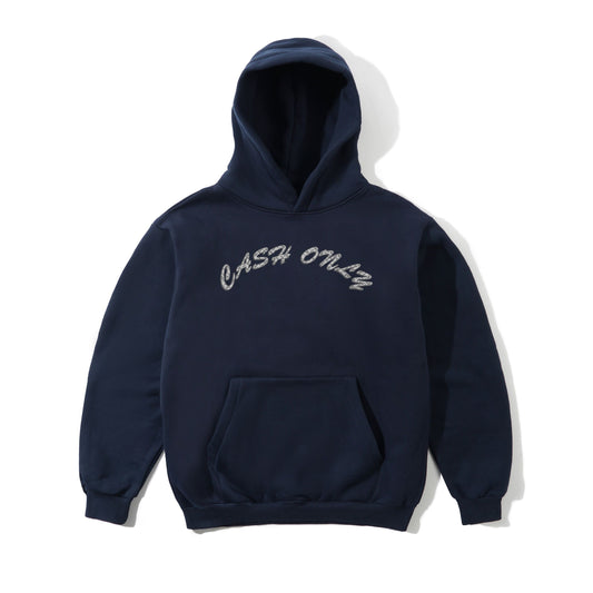 Diamond Plate Logo Pullover Hood - Navy