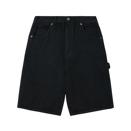 11' Relaxed Fit Carpenter Denim Short - Rinsed Black