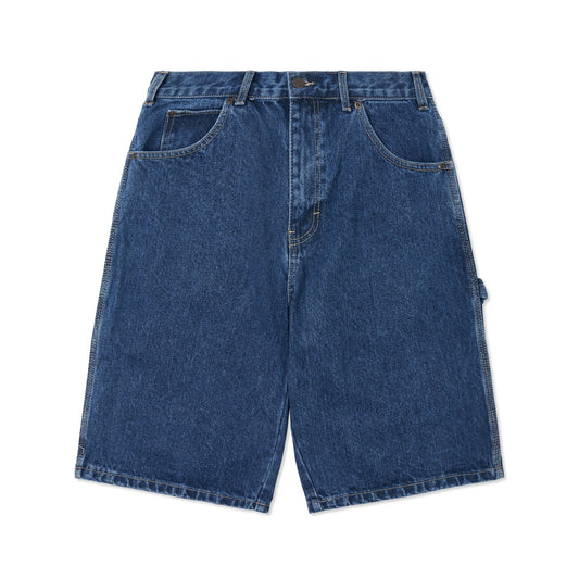 11' Relaxed Fit Carpenter Denim Short - Stone Washed Indigo