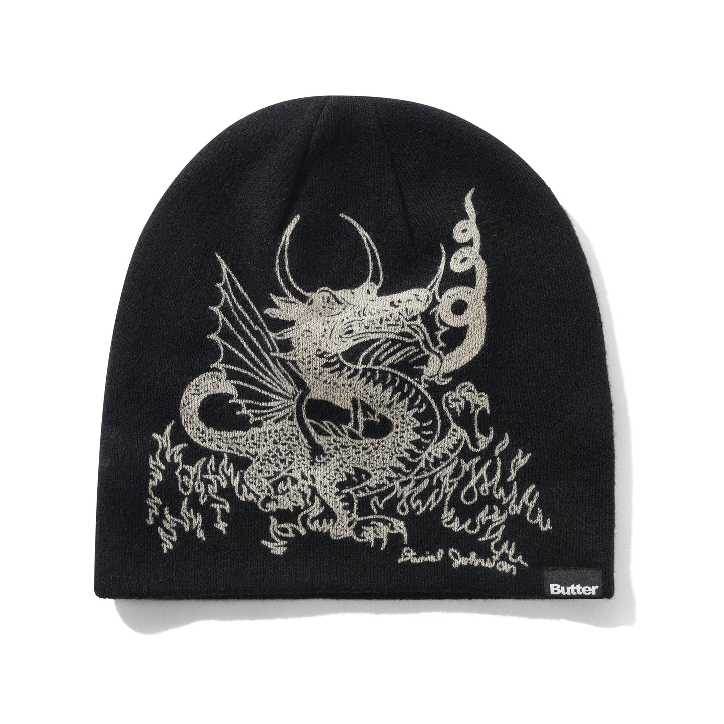 Dragon Skully Beanie - Black