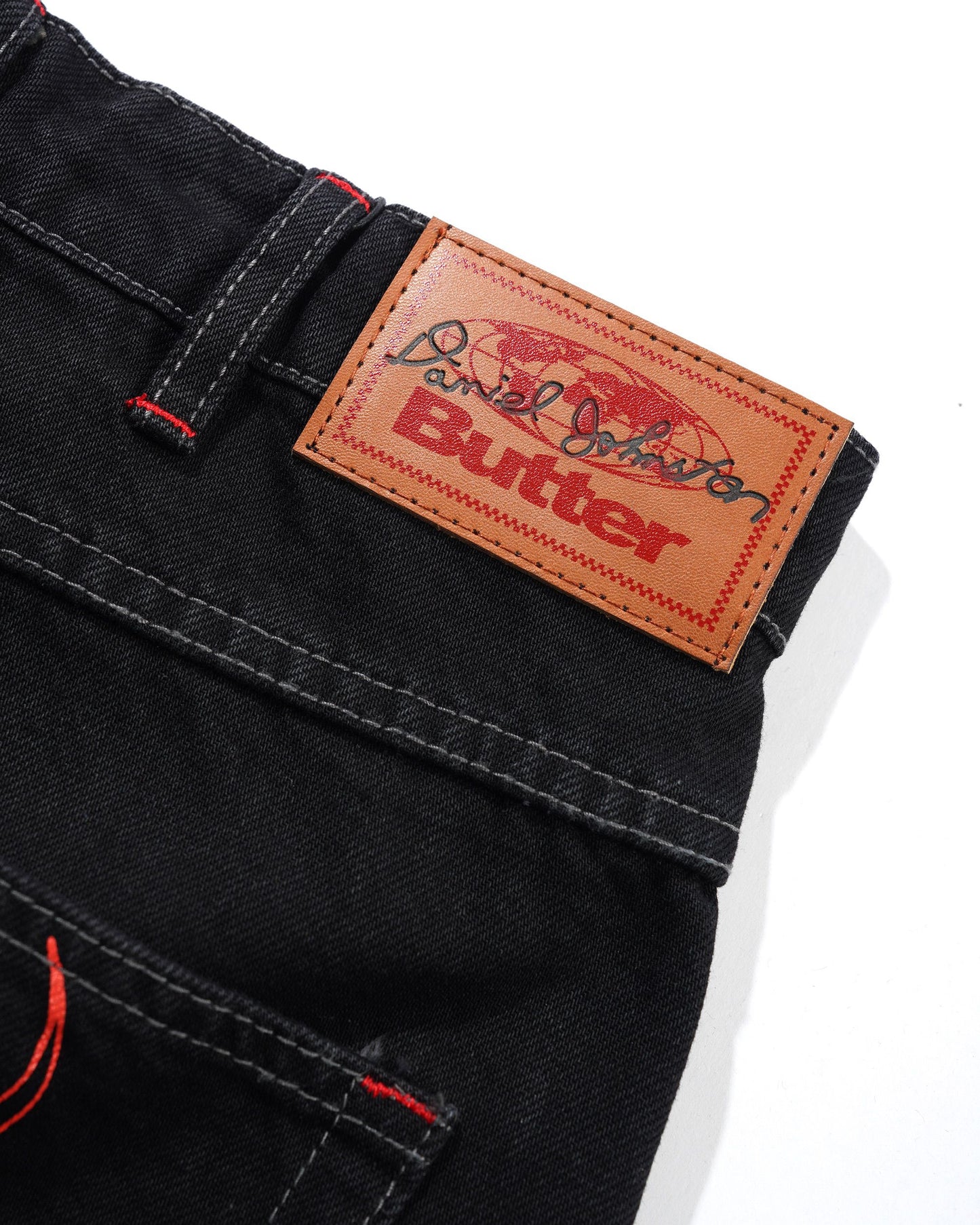 Dragon Denim Shorts - Washed Black
