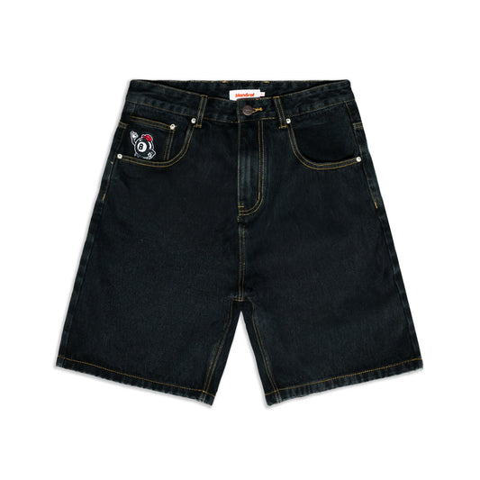 Eight Ball Denim Short - Washed Black