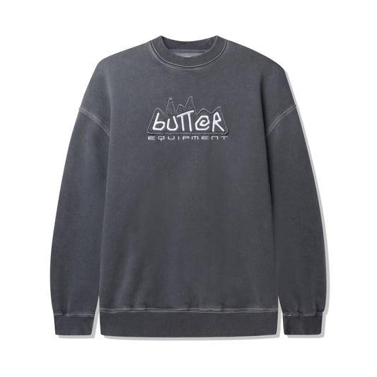 Equipment Applique Crewneck - Washed Black