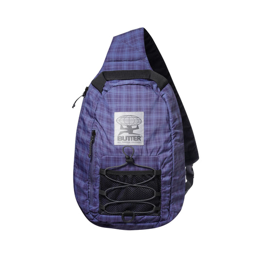 Express Shoulder Bag - Navy Plaid