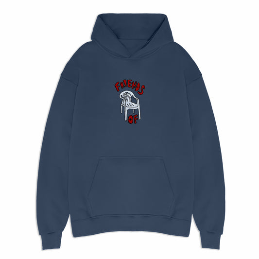 Friends Of 'Plastic Chair' Hoody - Petrol Blue