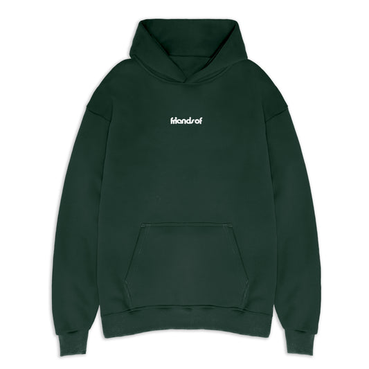 Friends Of 'Logo' Hoody - Forest Green