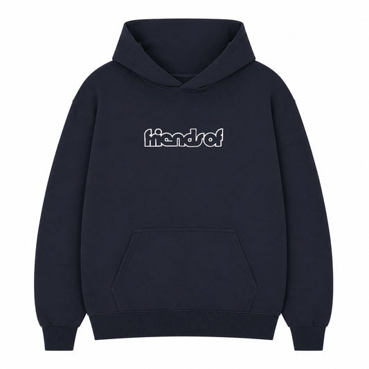 Friends Of 'Keyline Logo' Hoody - Dark Navy