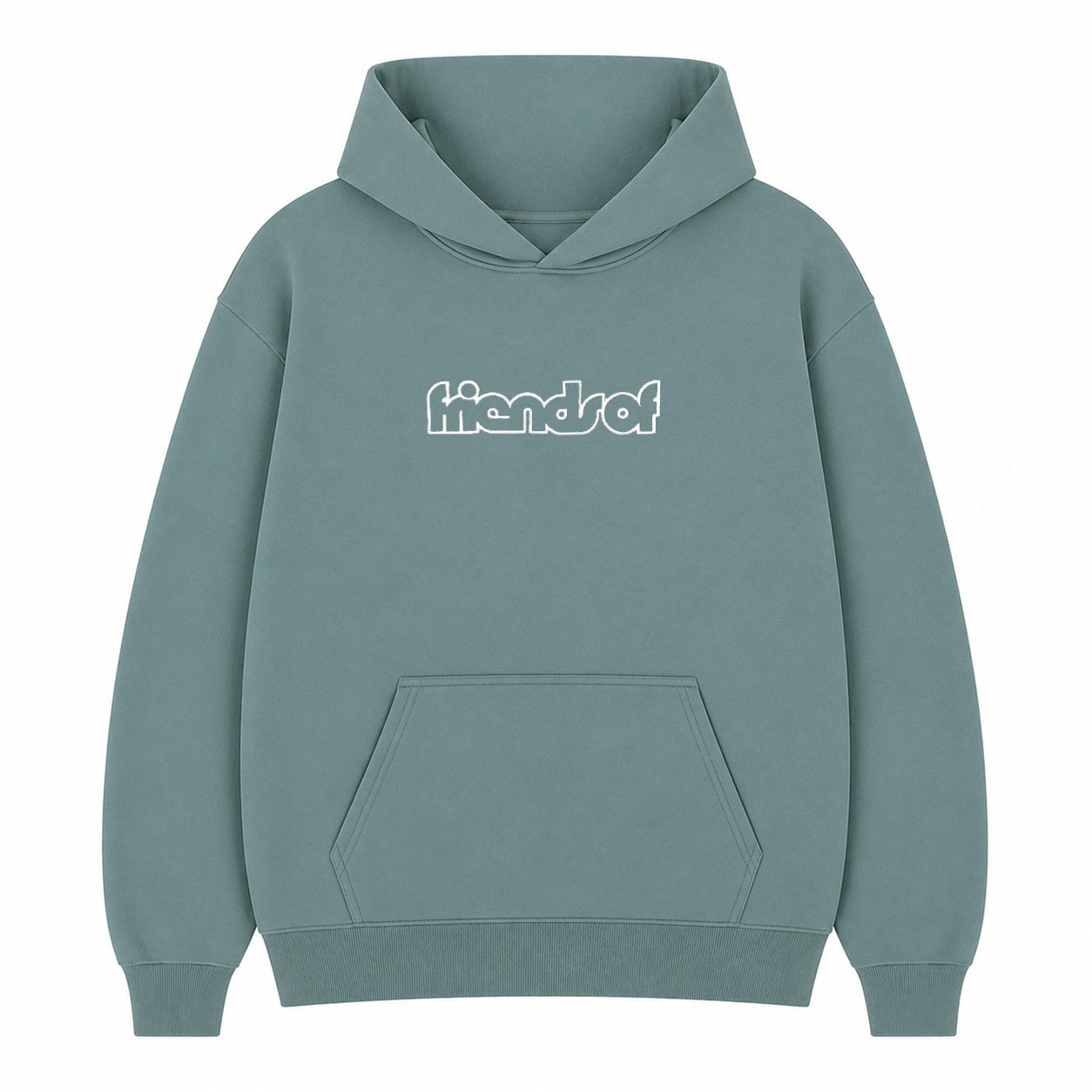 Friends Of 'Keyline Logo' Hoody - Dusty Sage