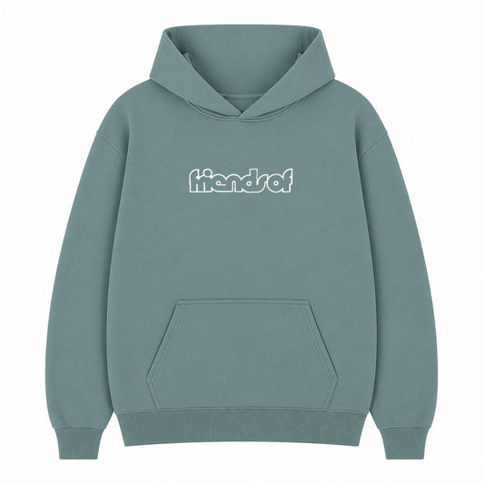 Friends Of 'Keyline Logo' Hoody - Dusty Sage