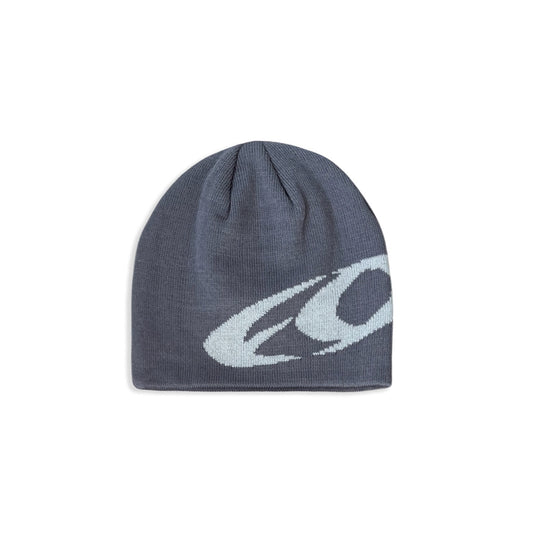 'FO' Skull Beanie - Steel Grey