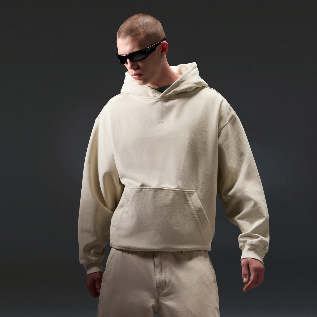 Echo Mod Embroidered Hoodie - Mist