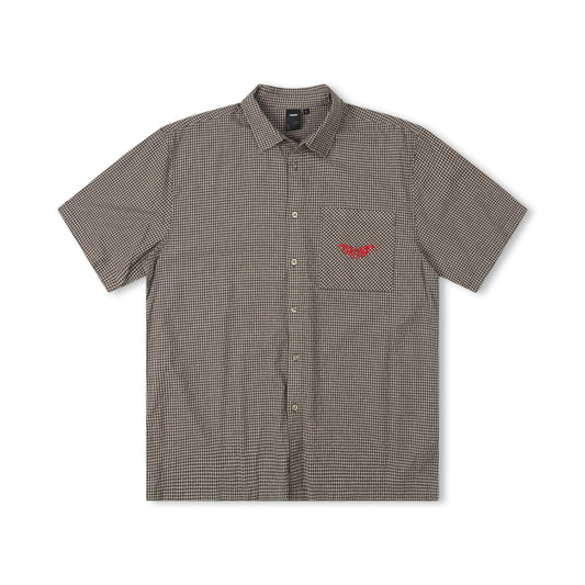 Manners Check SS Shirt - Army