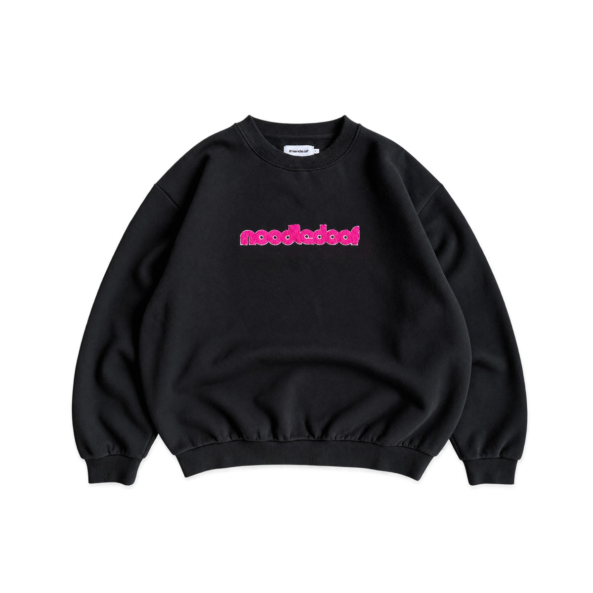 Noodledoof 'Black IPA' Crewneck - Black/Pink