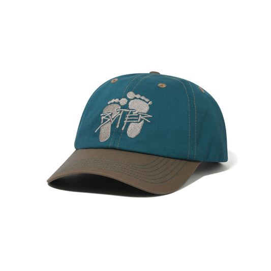 Footprints 6 Panel Cap - Teal