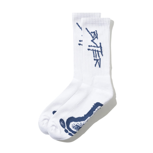 Footprint Socks - White