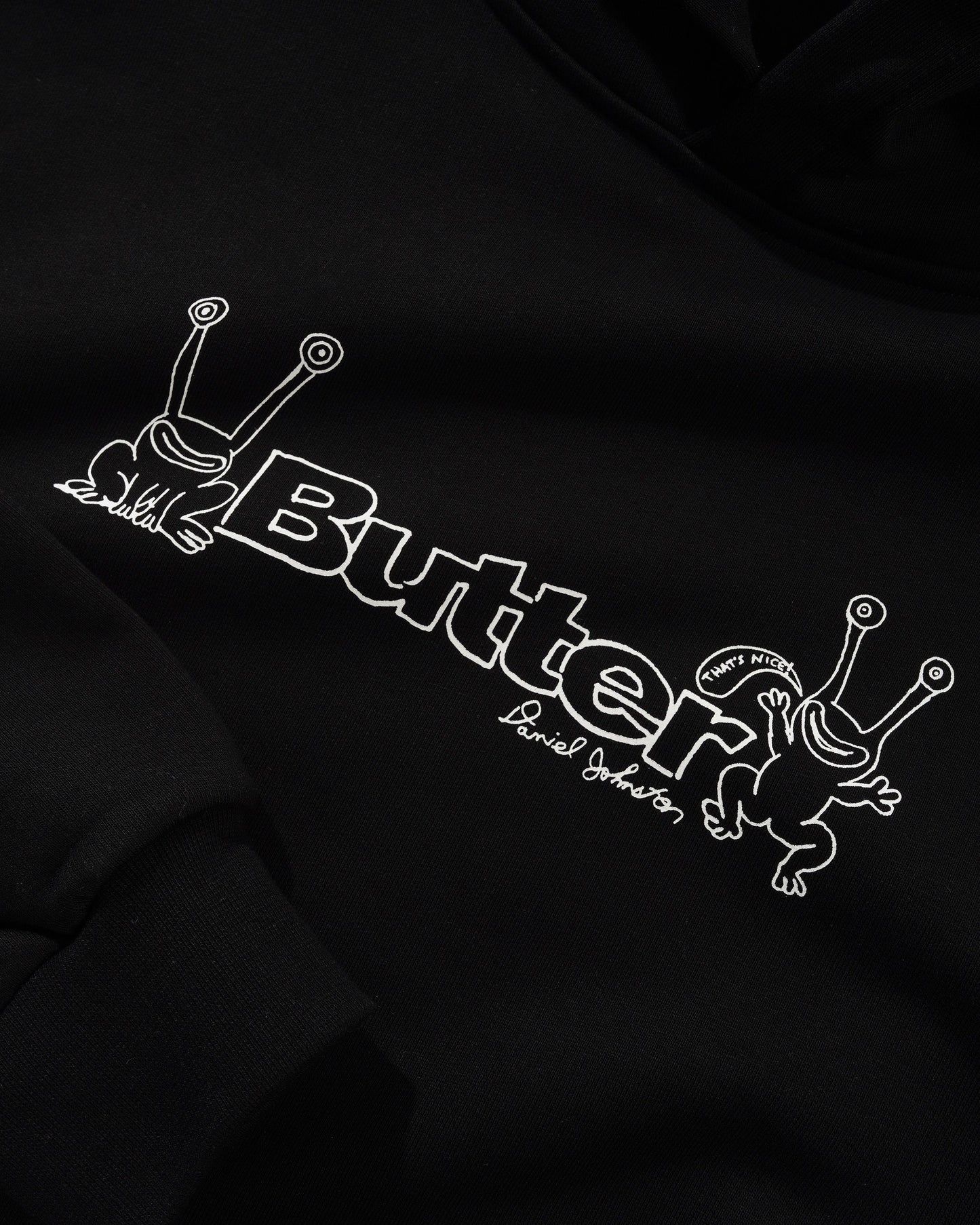 Frog Logo Pullover Hood - Black