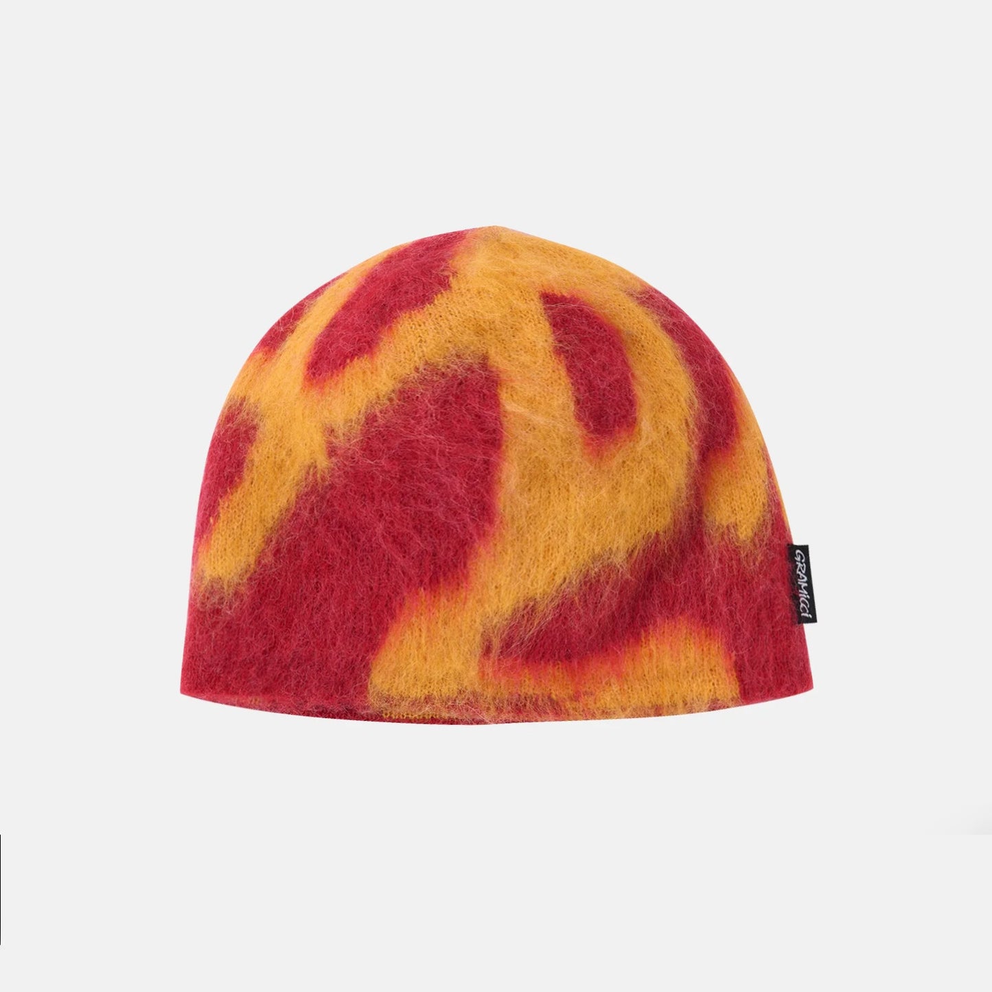 Mohair Burly Runningman Beanie - Burnt Orange