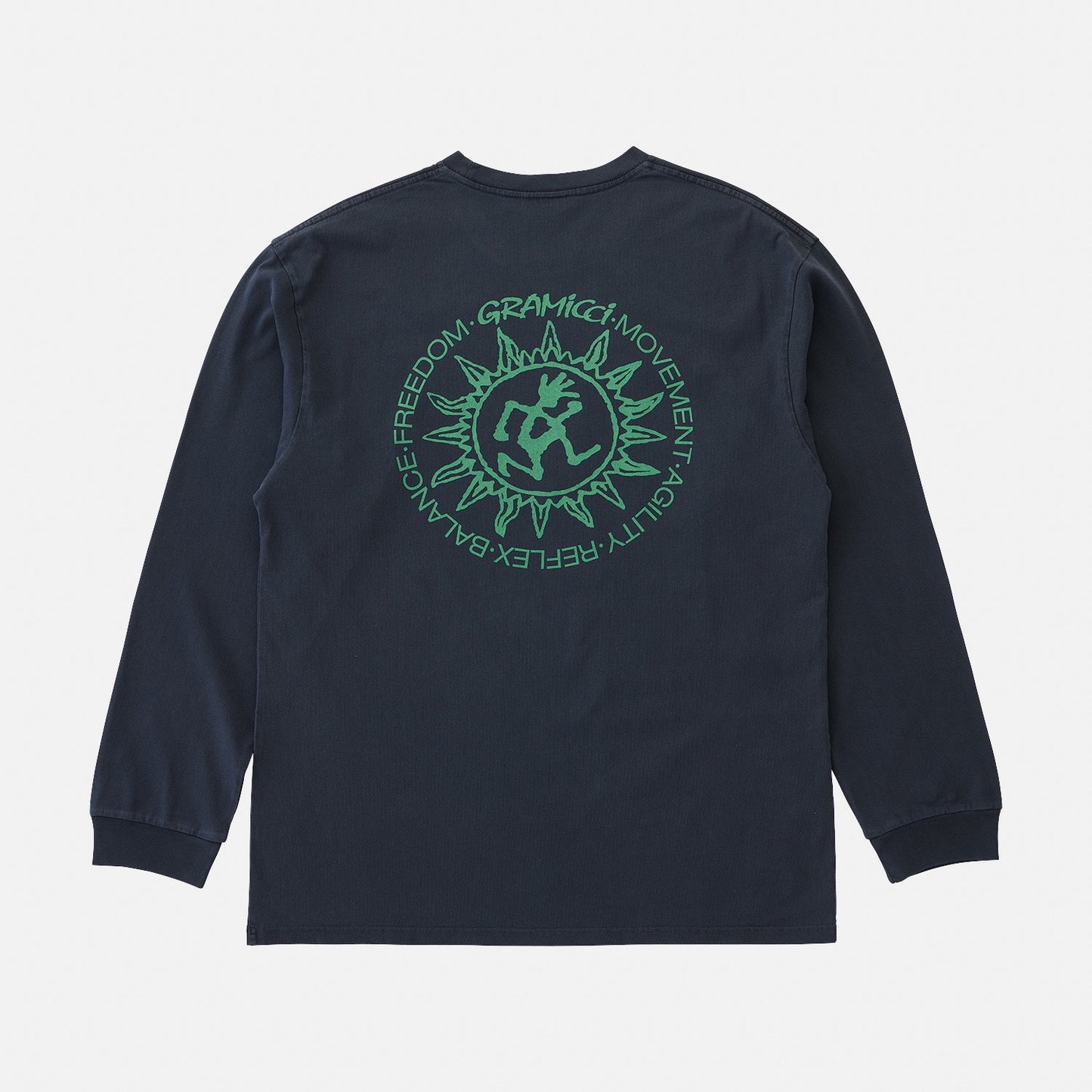 Sun L/S Tee - Navy Pigment