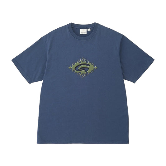Flames Tee - Navy