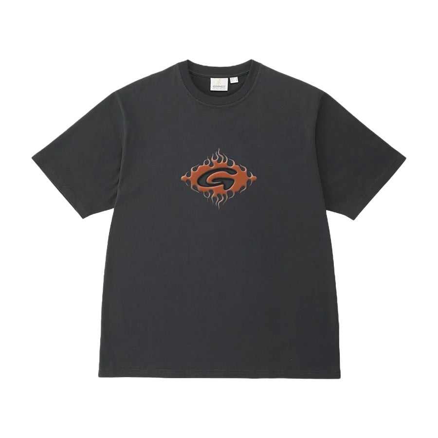 Flames Tee - Vintage Black