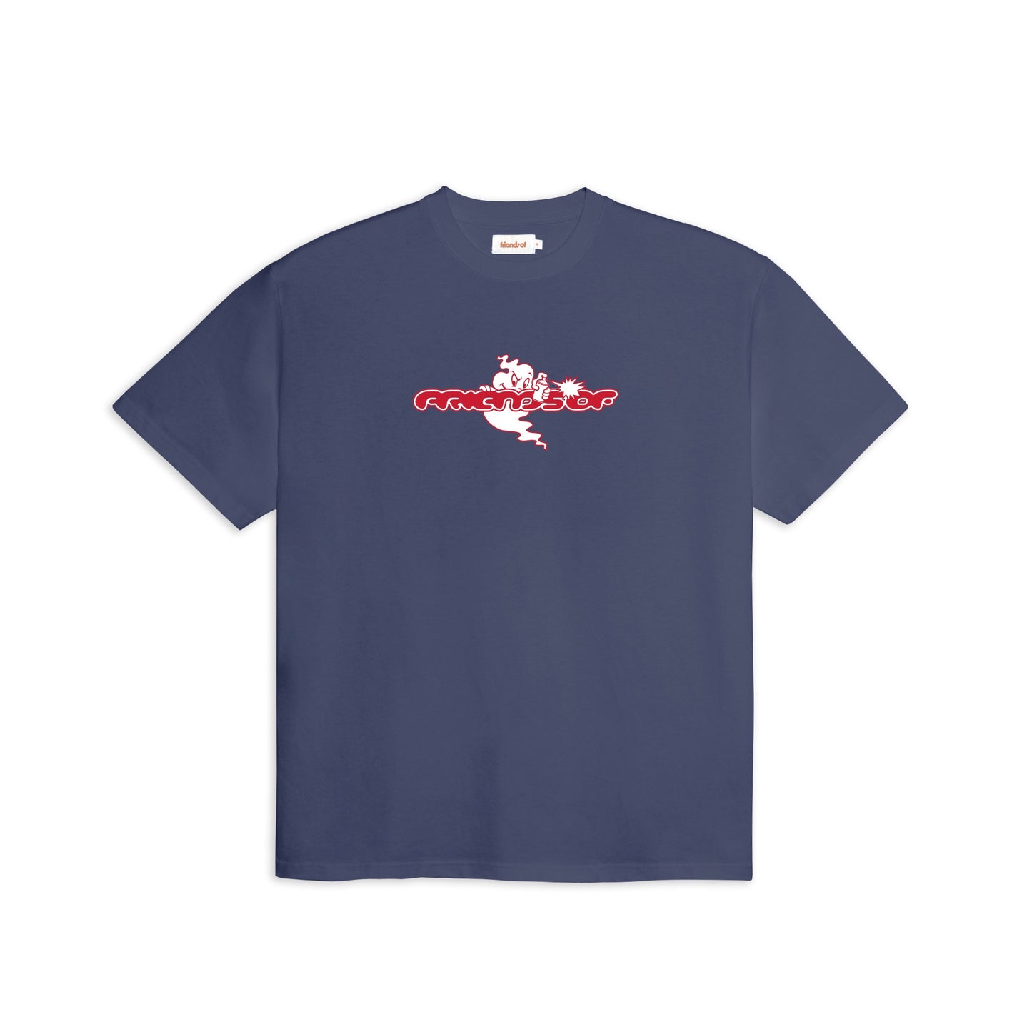 Friends Of 'Ghost' T-Shirt - Navy/Red