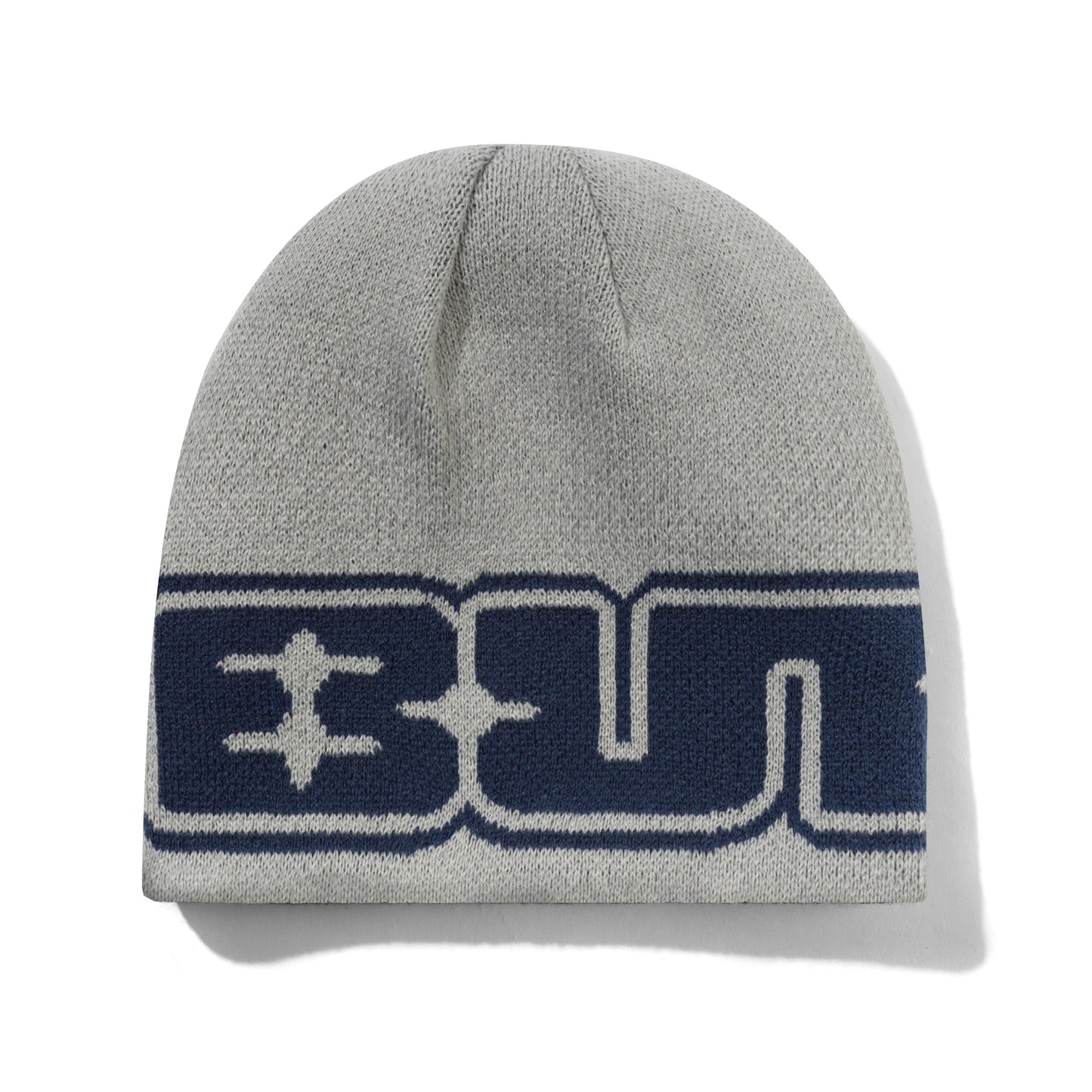 Glint Reversible Skully Beanie - Navy/Grey
