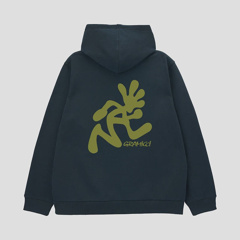 Running Man Hooded Sweatshirt - Vintage Black