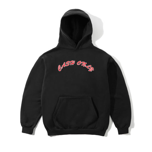 Grid Logo Pullover Hood - Black