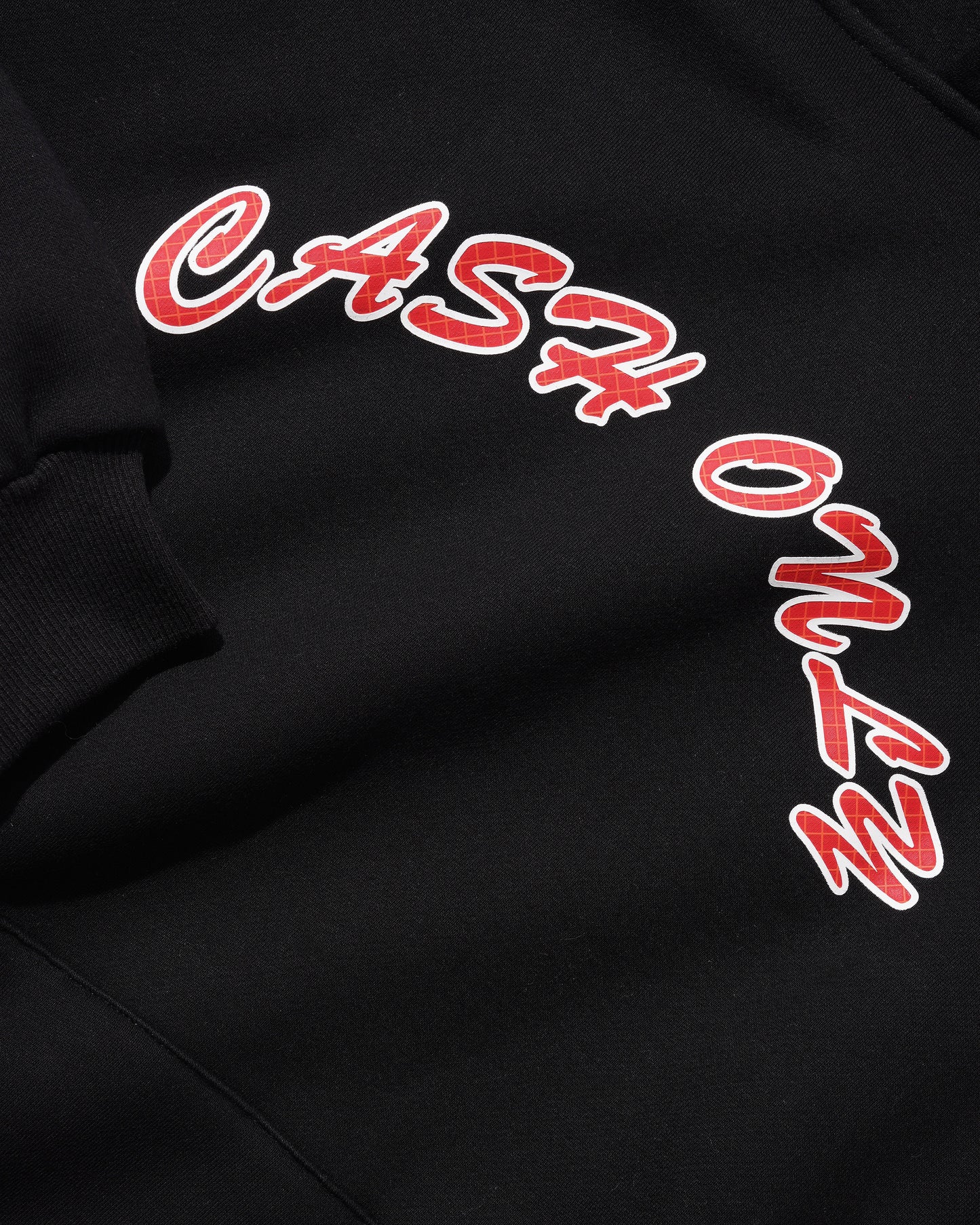 Grid Logo Pullover Hood - Black