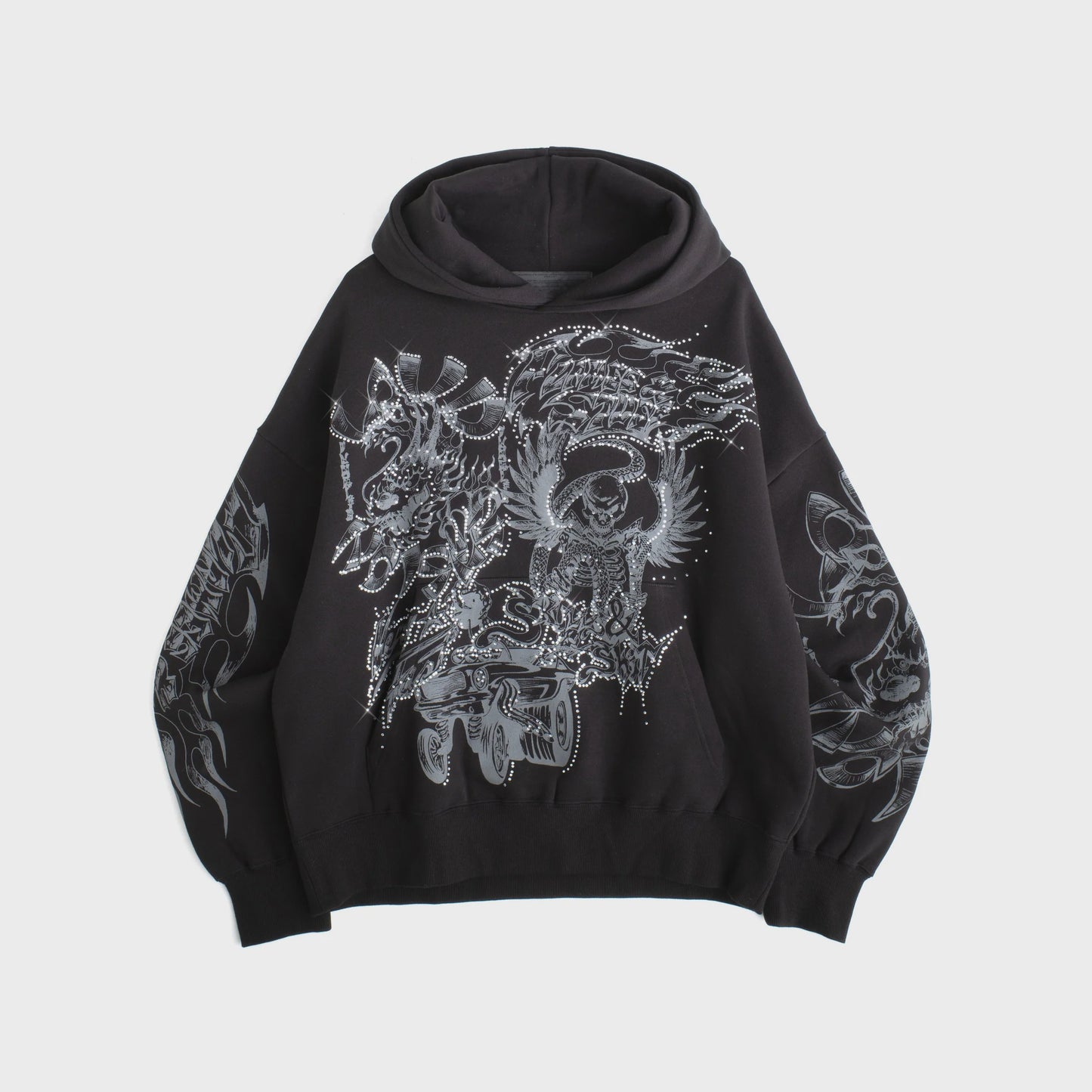 Flames & Stuff Hoody - Black