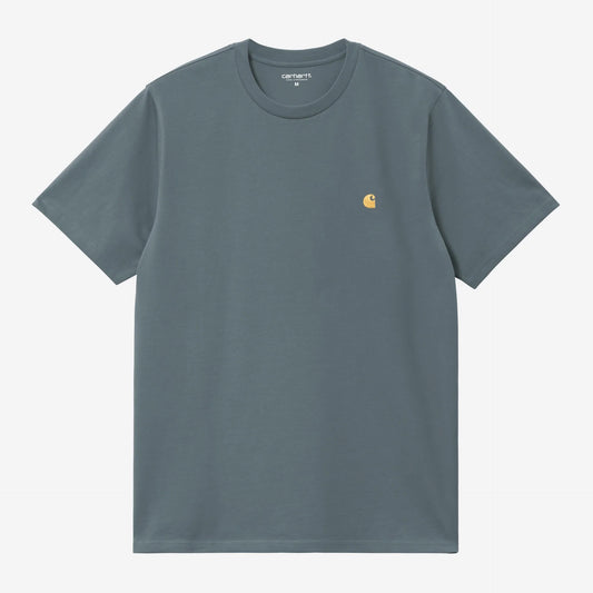S/S Chase T-Shirt - Cozy Blue / Gold