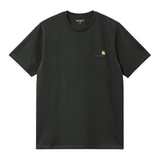 S/S American Script T-Shirt - Raven