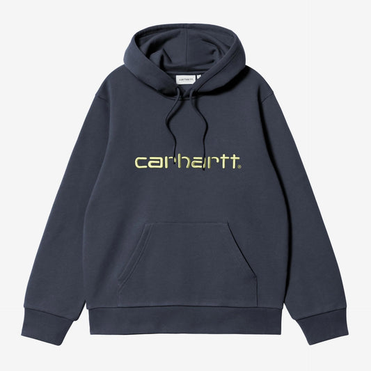 Hooded Carhartt Sweat - Deep Night / Gentle Green