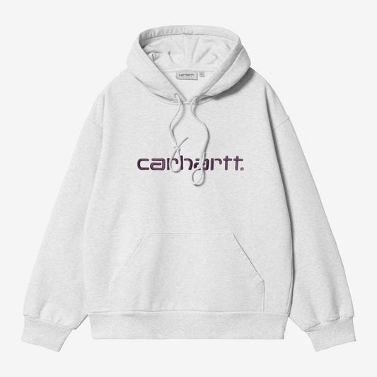 Hooded Carhartt Sweat - Ash Heather / Cozy Purple