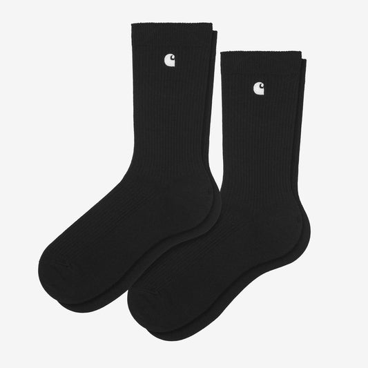 Madison 2 Pack Socks - Black/White