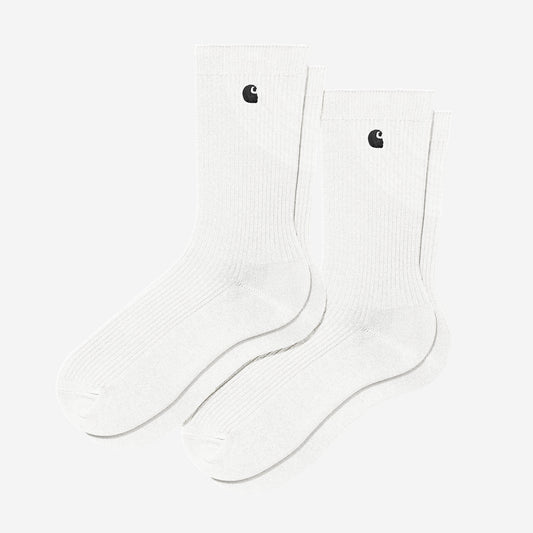 Madison 2 Pack Socks - White/Black