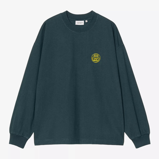 L/S World Class T-Shirt - Deep Lagoon/Heavy Stone Wash