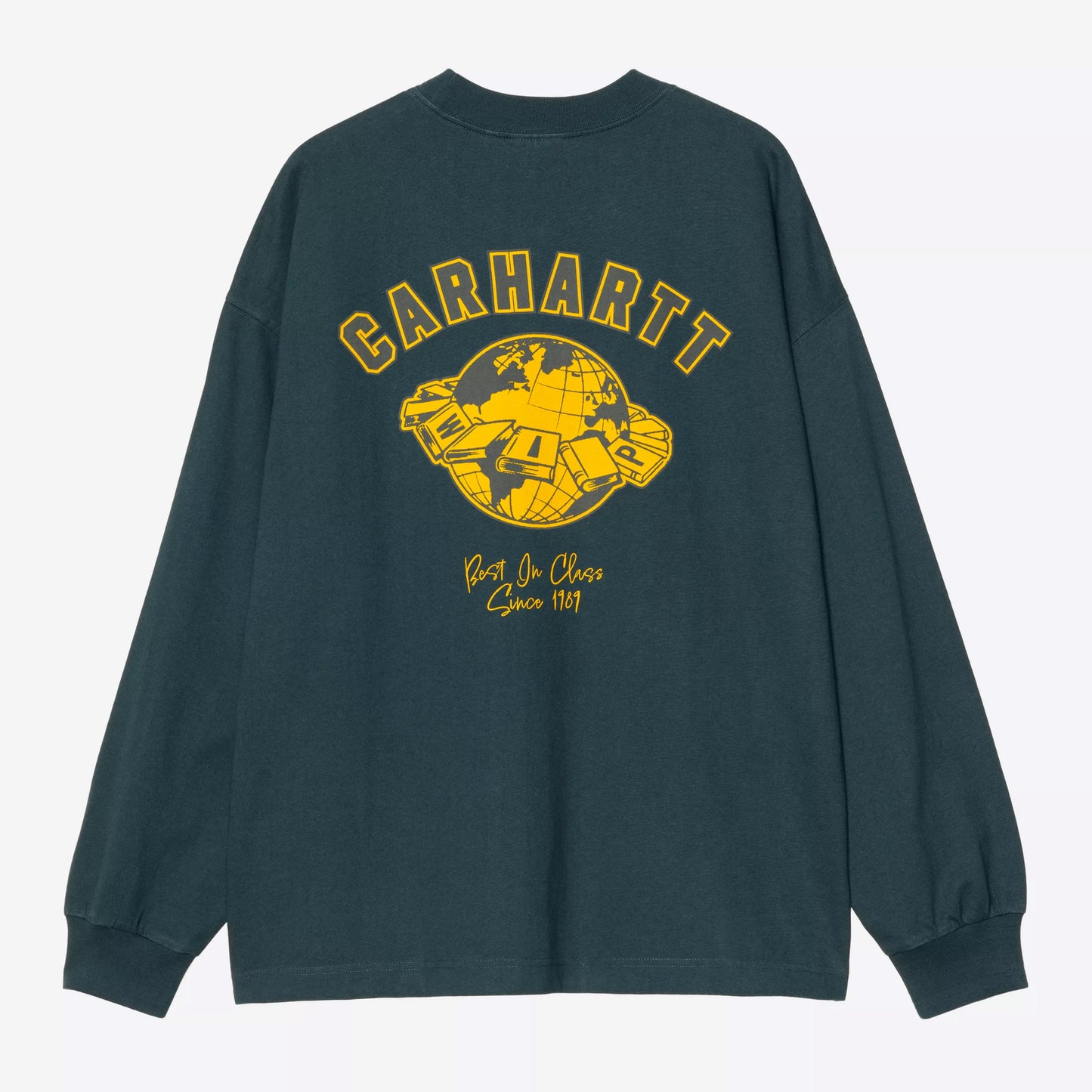 L/S World Class T-Shirt - Deep Lagoon/Heavy Stone Wash