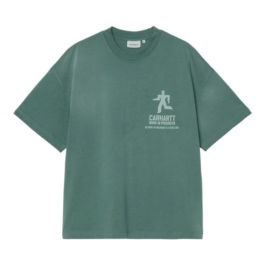 S/S Distance T-Shirt - Dark Fir Stone Dyed
