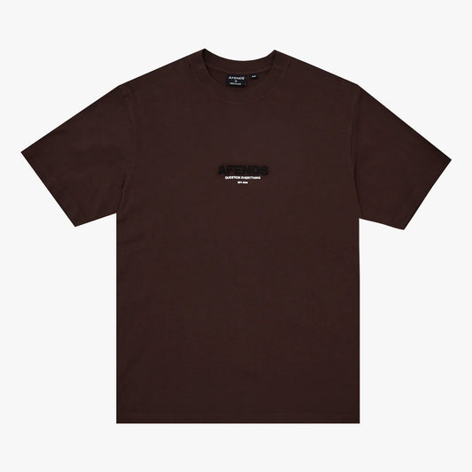 Vinyl Retro Tee - Washed Coffee
