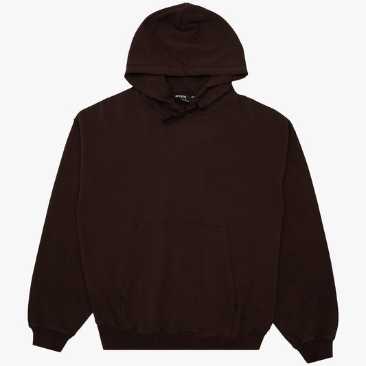 Genesis Recycled Boxy Pull On Hood - Washed Coffee