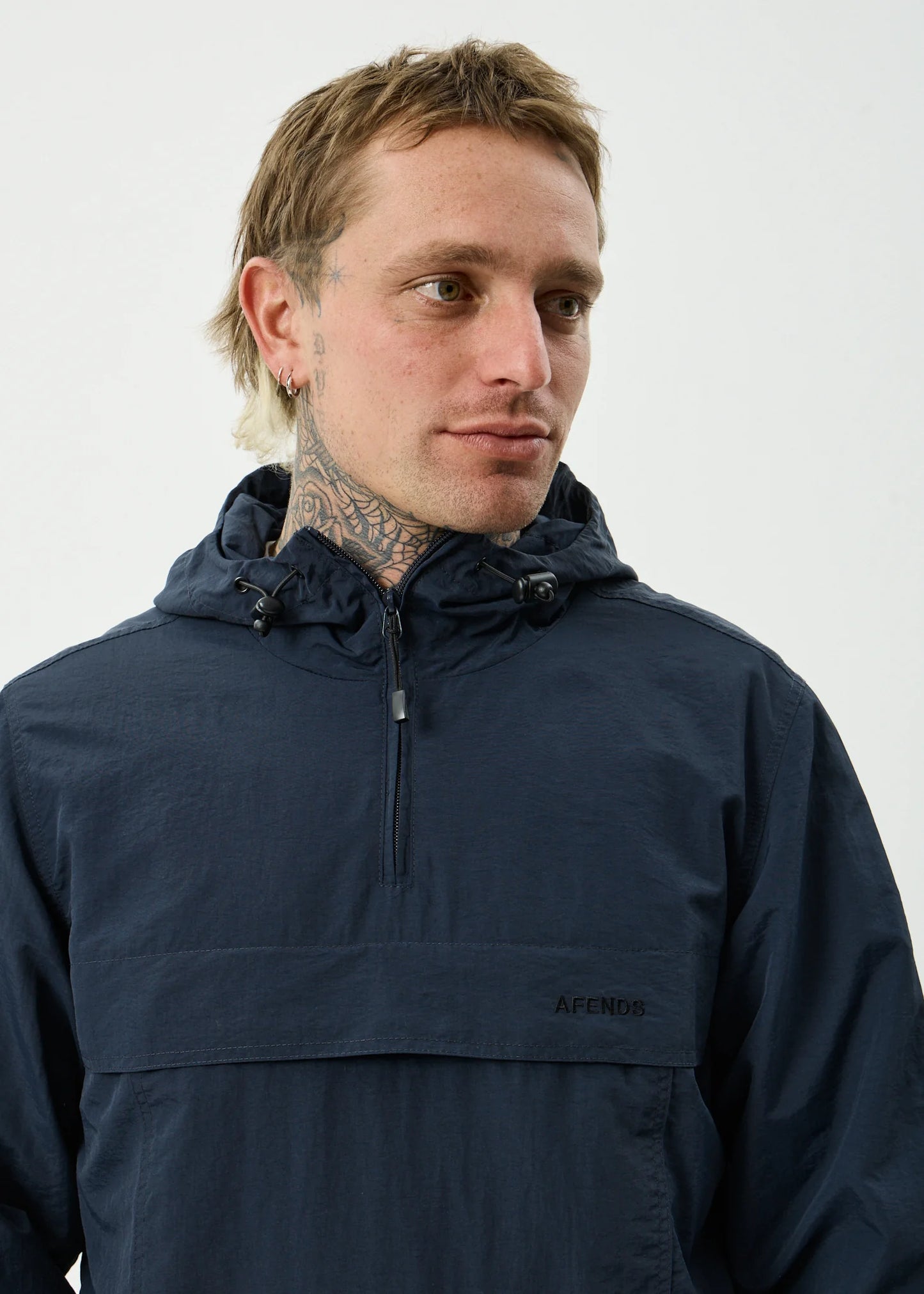 System 'Water Resistant Spray Anorak' Jacket - Deep Sea